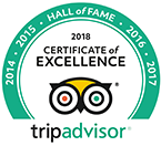 trip advisor travellers choice hall of fame award 2018